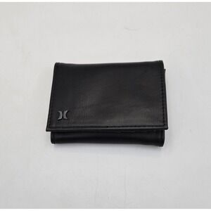 Hurley Mens Black Trifold Wallet